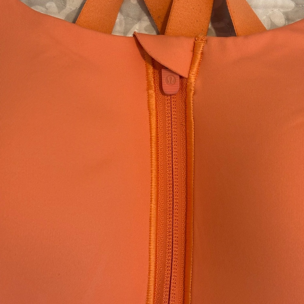 Lululemon Athletica Vibrant Orange Sports Bra - Picture 2 of 6